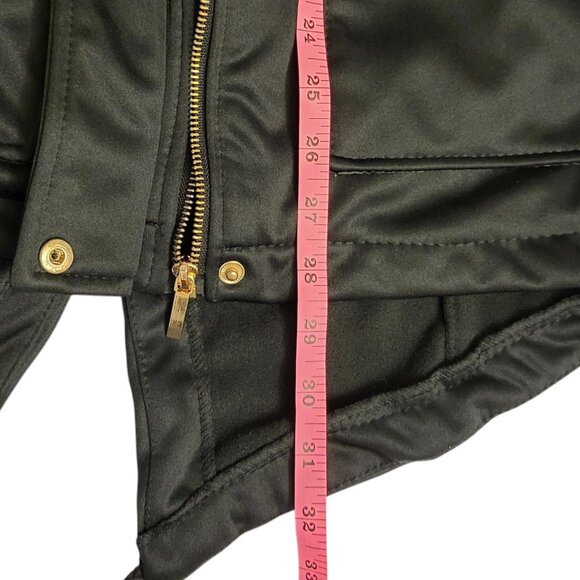 YOKI | Black Anorak Zipper Trim 100% Polyester Rain Coat XL - Picture 14 of 14